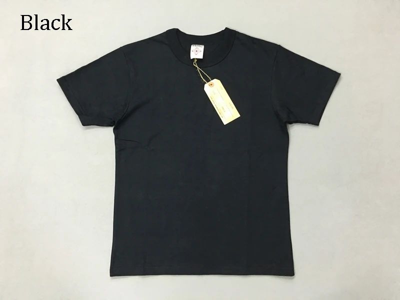 BOB DONG 300gr Basic Tee Shirts Summer Heavyweight Cotton Men's Plain T-Shirts