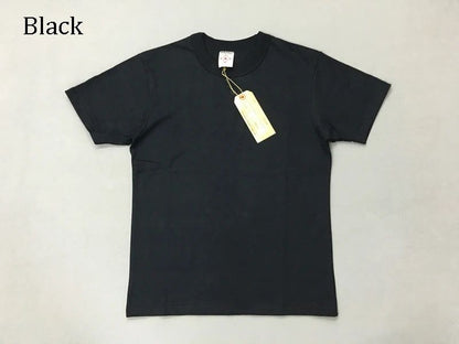 BOB DONG 300gr Basic Tee Shirts Summer Heavyweight Cotton Men's Plain T-Shirts
