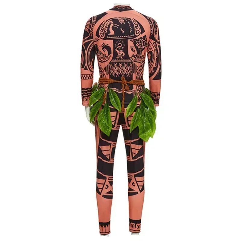 2026 Volwassen Halloween Maui Tattoo Kostuum Mannen Vrouwen Carnaval Feest Cosplay Outfits Anime Cartoon Inrollenspel Momming