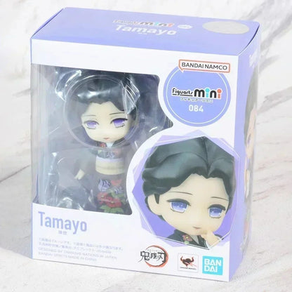 Em estoque Bandai Figuarts 100% original mini Demon Slayer Shinobu Kocho & Kamado Tanjirou Uzui Tengen Nezuko Anime Figure Toys WY
