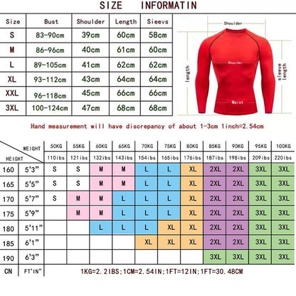 Men Running Compression T-shirt Long sleeves Sport Tees Gym Fitness Sweatshirt Male Jogging Tracksuit Homme Athletic Shirt Tops