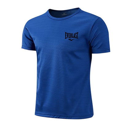 2025 Men's Summer Exercise Trainning Boxing T-shirts High Grade Breathable Quick Dry Short Sleeved Top Marathon Gym Fitness Tees