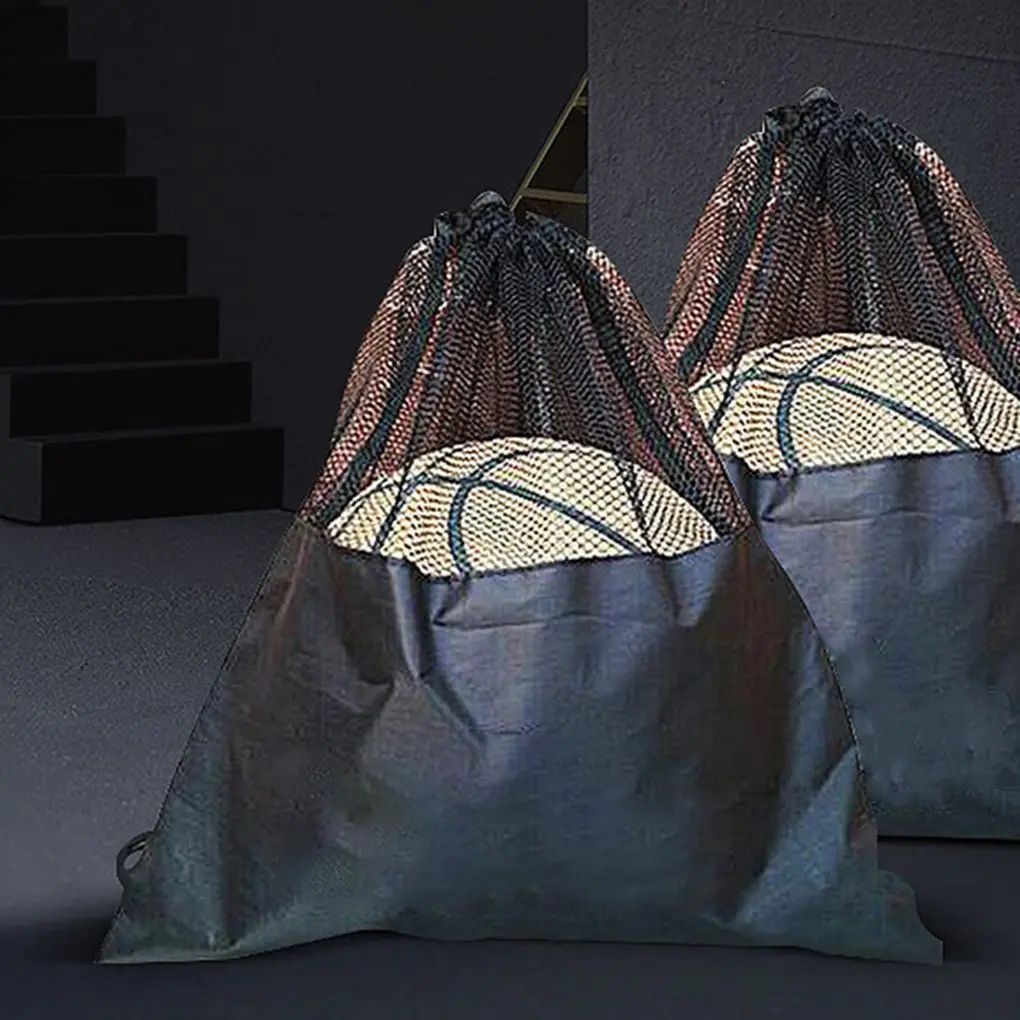 3pcs Mesh Bag Portable Football Storage Backpack Outdoor Basketball Volleyball Multifunctional Storage Bags