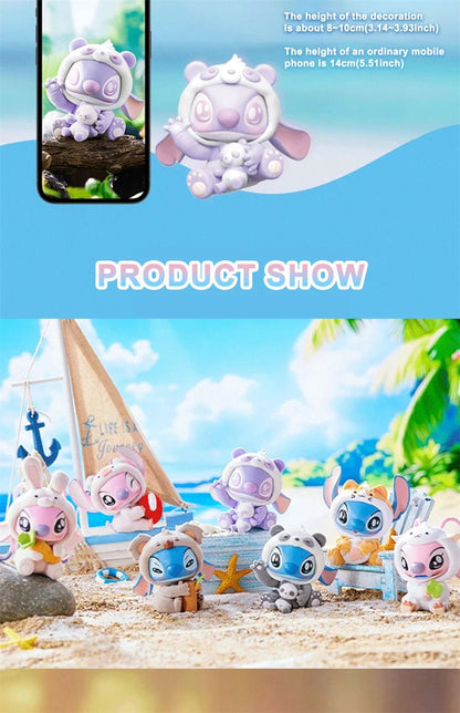 MINISO Disney Stitch Animals Party Series Blind Box – Última Estatueta, Decoração de Figura Surpresa, Sacola Surpresa, Presente de Aniversário