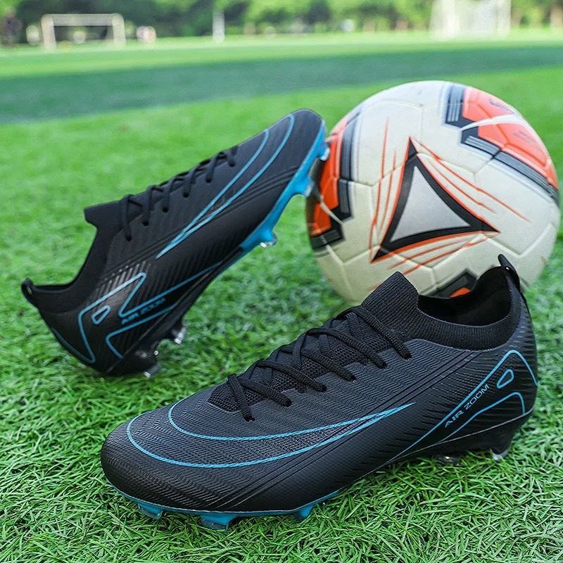 Men Training Football Boots Unisex Professional Soccer Shoes Trend Grass Cleats Outdoor Breathable Sport Ultra-light Non-slip