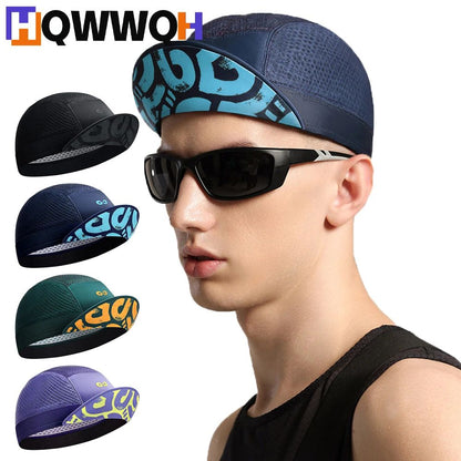 1Pcs Cycling Cap for Men and Women, Breathable Sweat Wicking Sun Hat, Under Helmet Cap for Bike Bicycle Riding Running Walking