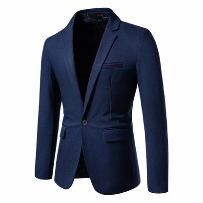 2024 New Spring Men's Western-style Blazer Single Breasted Pesalir Fabric Casual Slim Fit Wedding Suit Jacket For Men