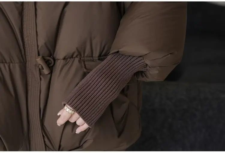 2025 Winter Down cotton Short Padded Jacket Women Parkas Fur Collar Thick Cotton Coats Clothes Black Casual Outerwear Female new