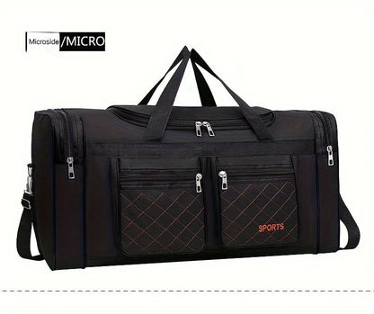 Men Nylon Travel Duffel Bag Large Capacity Handbag Portable Outdoor Carry Luggage Convenient Practical Male's Weekend Gym Bag