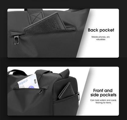 Zipper Large Capacity Oxford Travel Bags Solid Fitness Bags Thickened Fabric High Capacity Waterproof Luggage Sports Bags