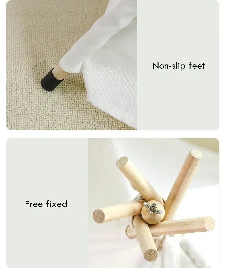 Tenda Tipi para Gatos e Cães, Portátil, Removível, Lavável, Casinha Interna para Filhotes com Almofada e Lousa, Cama para Gato