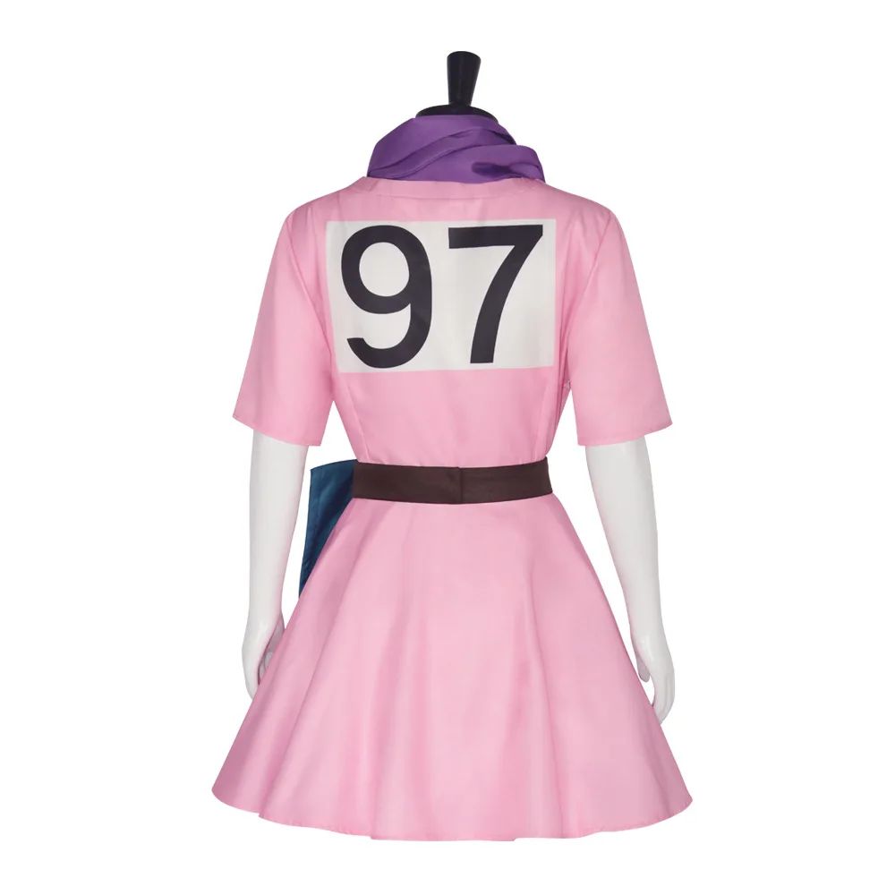 Anime Bulma Cosplay Costume Pink Dress Uniform Kawaii Girls Full Set Outfits Halloween Carnival Masquerade Party
