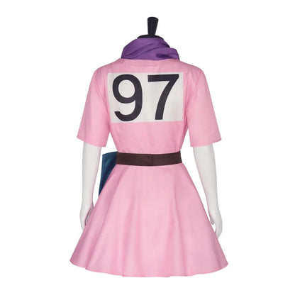 Anime Bulma Cosplay Costume Pink Dress Uniform Kawaii Girls Full Set Outfits Halloween Carnival Masquerade Party