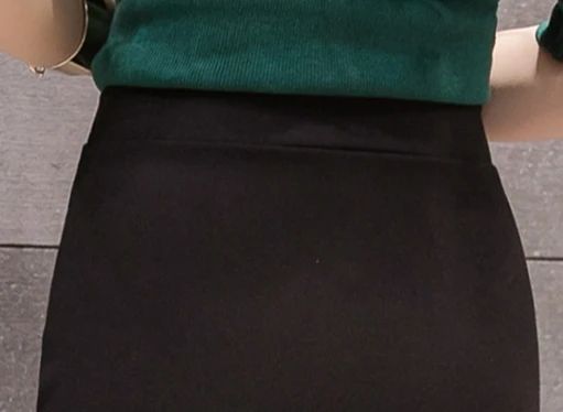 New Style Summer Fashion Elastic Waist Half-length Skirt 2025 Plus Size Women's Clothing Side-Slit Bodycon Skirts