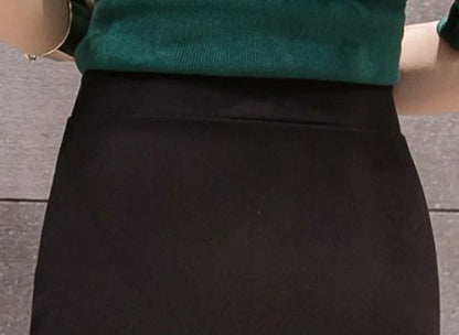 New Style Summer Fashion Elastic Waist Half-length Skirt 2025 Plus Size Women's Clothing Side-Slit Bodycon Skirts