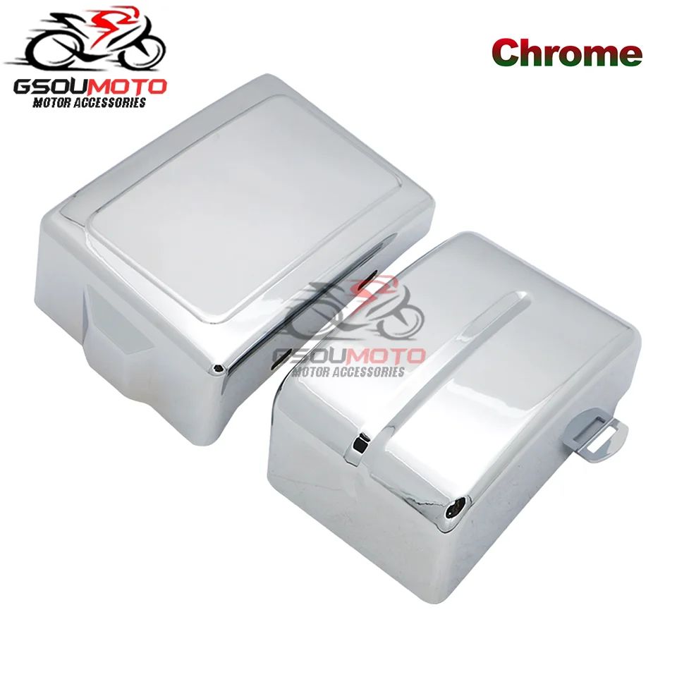 Motorcycle Black Battery Side Fairing Frame Covers Cap For Harley Dyna Street Fat Bob Super Glide Wide Glide Switchback FLD FXD