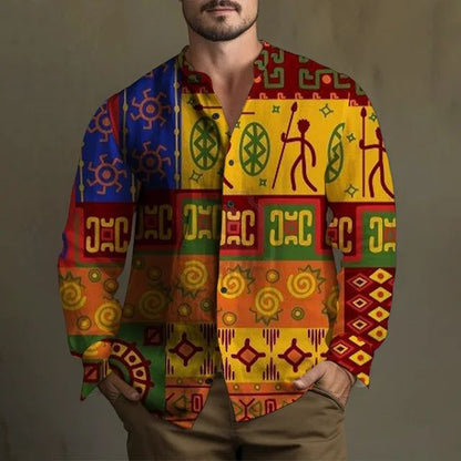 Men's Shirt Yellowstone Western Denim Shirt Elegant patchwork vintage men's lape