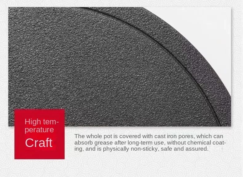 26cm Cast Iron Frying Pan Uncoated Non-stick Egg Pancake PanCrepe Maker Steak Frying Pot Gas Induction Cooker Kitchen Cookware