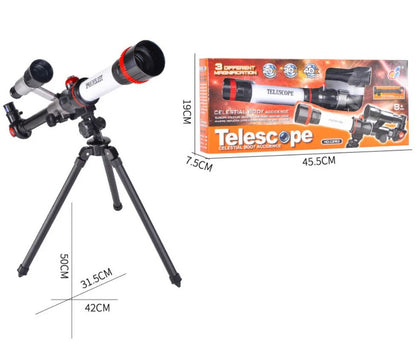 Telescópio Astronômico Profissional Monocular Potente HD Portátil para Observação da Lua, Espaço e Planetas - Presente para Crianças