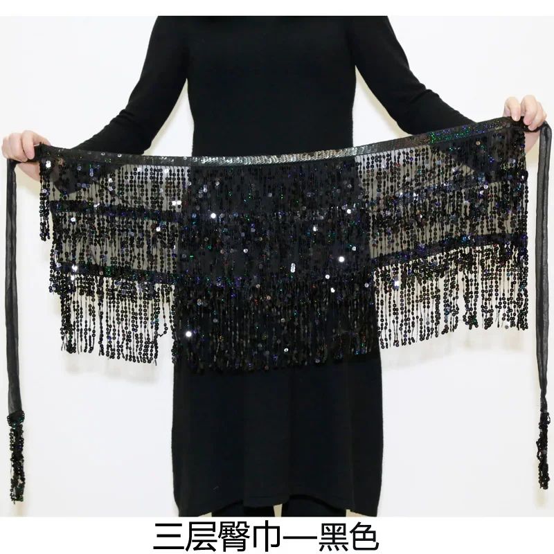 Sexy Sequins Tassel Dancewear Mini Skirt Women Clothes Jupe Femme Belly Dance Skirts Ladies Faldas Performance Stage Bottom Saia