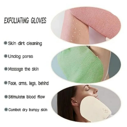 Luvas Esfoliantes de Banho Luvas Esfoliantes Corporais Luvas de Banho SPA Esponja de Banho Esfoliante Massageador Toalha Removedor de Pele Morta Ferramentas de Banheiro