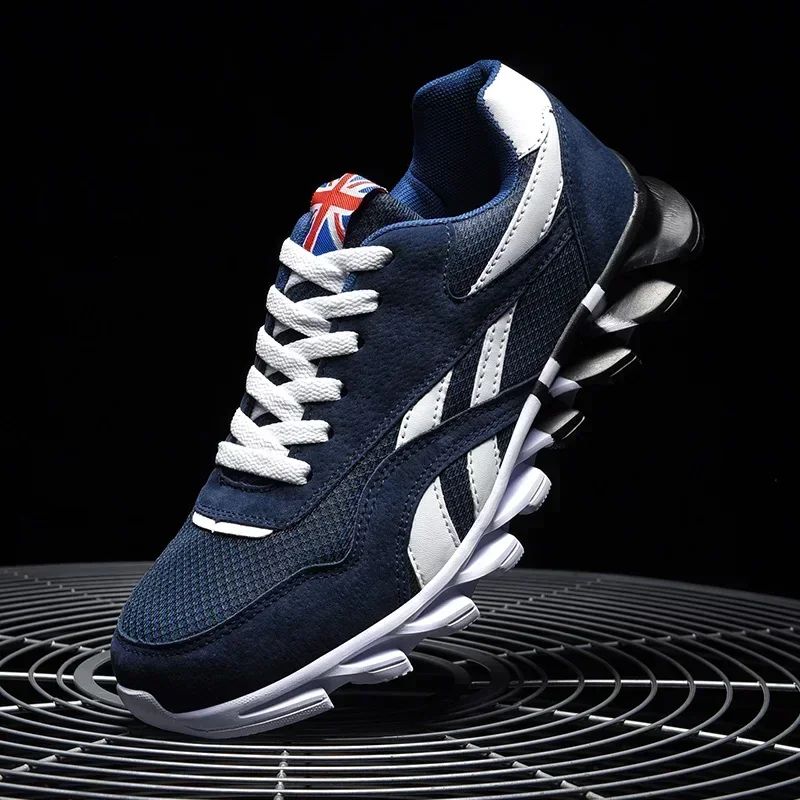 Marca Tendência Tamanho 46 47 48 Tênis Masculino Antiderrapante Amortecedor Solado Grosso para Fitness Tênis de Corrida Respirável para Uso Externo para Homens