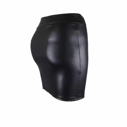 Leather Matte Slim Mini Sexy Fashion PU Hot Short High Waist Skirt Korean Nightclub Streetwear women Clothes ???? ???? ???????