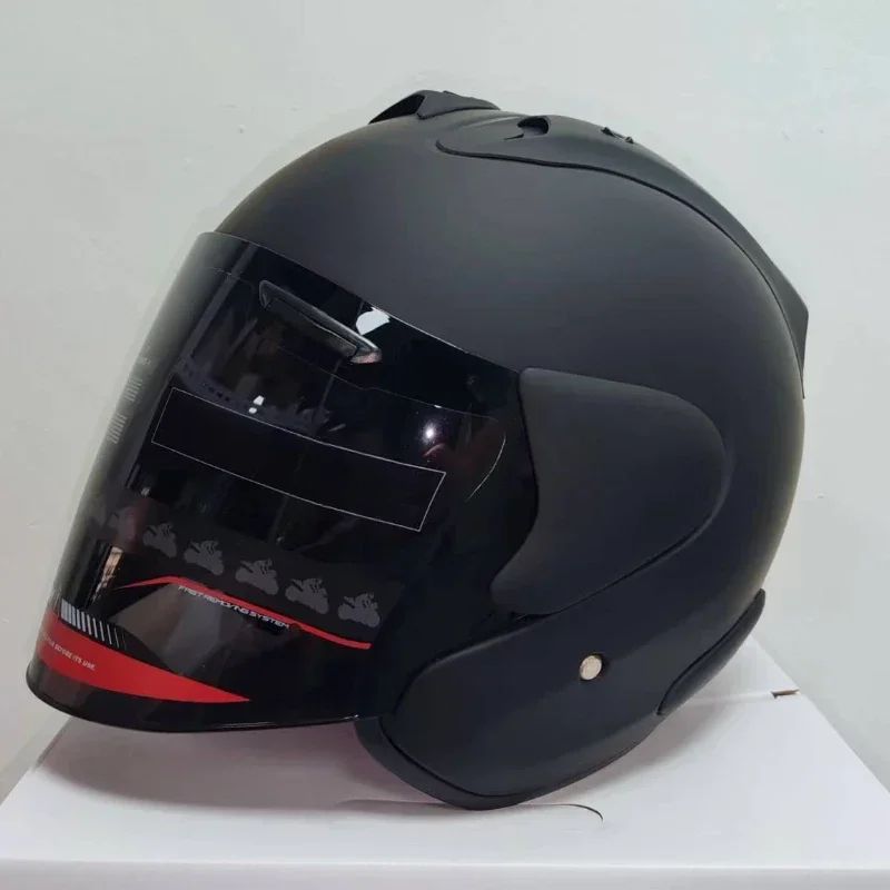 Ram3 Bright Black Half Helmet Men and Women Motorcycle Off-Road Summer Helmet Downhill Racing Mountain Cross Casco Capacete