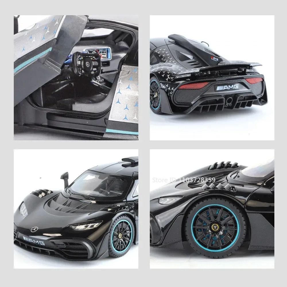 1:18 UM GT Miniatura Sports Car Modelo Brinquedos Liga Diecast Supercarros Som Luz Portas Abertas Absorção de Choque para Presentes Infantis