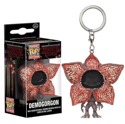 Funko Pop Chaveiro de Bolso Stranger Things Eleven Robin Barb Steve Dustin Chaveiro Brinquedo Modelo Presente para Adultos e Crianças