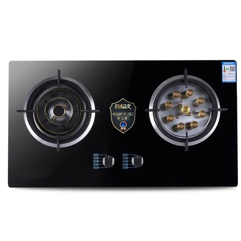Home Electric Household Embedded Desktop Energy-Saving Induction Cooker Natural Gas Liquefied Gas Stove Double Stove Eye Tempere