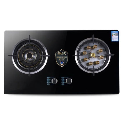 Home Electric Household Embedded Desktop Energy-Saving Induction Cooker Natural Gas Liquefied Gas Stove Double Stove Eye Tempere