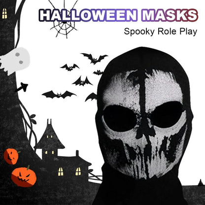 Halloween new mask Black Mask Balaclava Beanies Hats Men Ghost Skull Full Face Warmly Mask Hood Beanie Ggorros Hombre Casquette