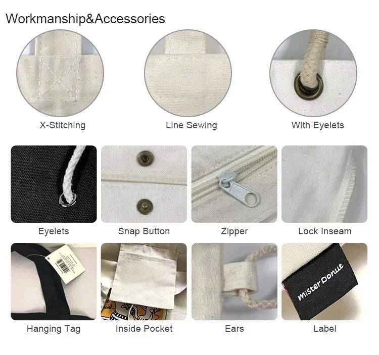 Wholesale 100pcs/lot Recycled Reusable Daily Handbag Custom Logo Cotton Canvas Tote Bag Convenient Shopping Women Gift Bag