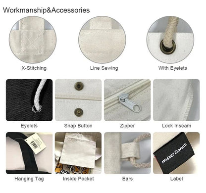 Wholesale 100pcs/lot Recycled Reusable Daily Handbag Custom Logo Cotton Canvas Tote Bag Convenient Shopping Women Gift Bag