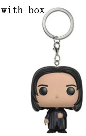 2025 Novo Chaveiro FUNKO Harry com Caixa Ginny Ron Fawkes Hedwig Hermione Pocket Boneco de Ação de Vinil Brinquedos Presentes Decoração