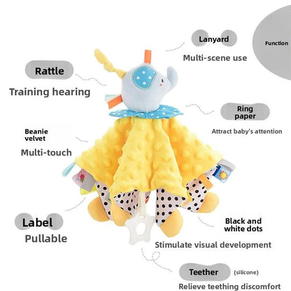 Muslin Baby Comfort Towel Cotton Comforter Blanket Soft Newborn Sleeping Dolls Kids Fashion Sleep Toy Soothe Appease Towel Bibs