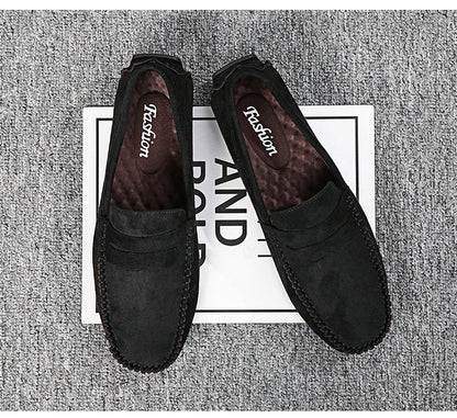 Fashion Suede Men Casual Shoes Breathable Comfort Slip-on Mens Driving Shoes Luxury Brand Men Loafers Mens Lazy Shoes Moccasins