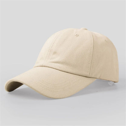 Boné de beisebol casual para homens e mulheres, chapéu de algodão liso moderno e simples nas cores preto, rosa, branco, vinho tinto, azul marinho.