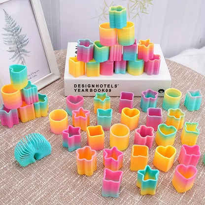 12/180Pcs Rainbow Magic Spring Toys for Kids Birthday Party Favors Pinata Fillers School Prize Wedding Christmas Boy Girl Gifts