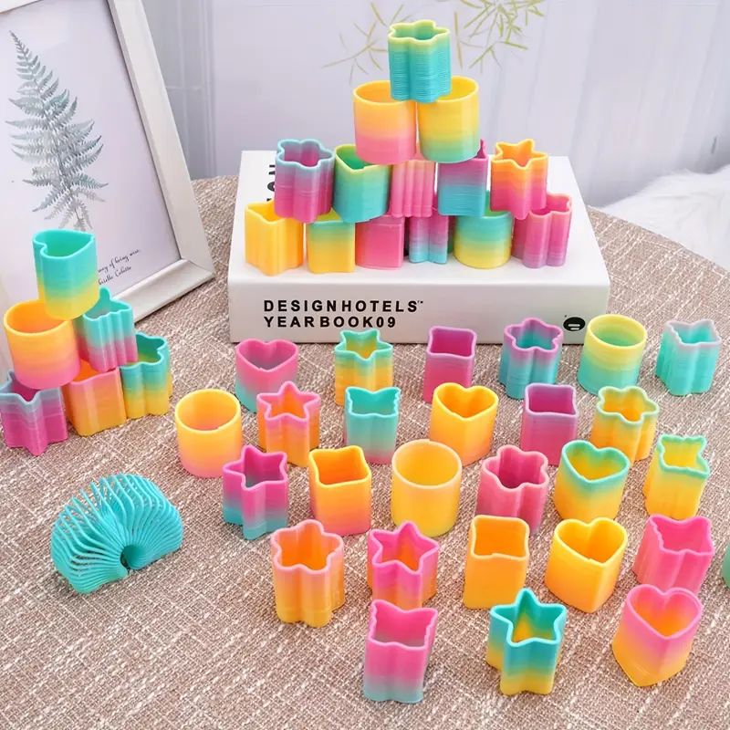 12/180Pcs Rainbow Magic Spring Toys for Kids Birthday Party Favors Pinata Fillers School Prize Wedding Christmas Boy Girl Gifts