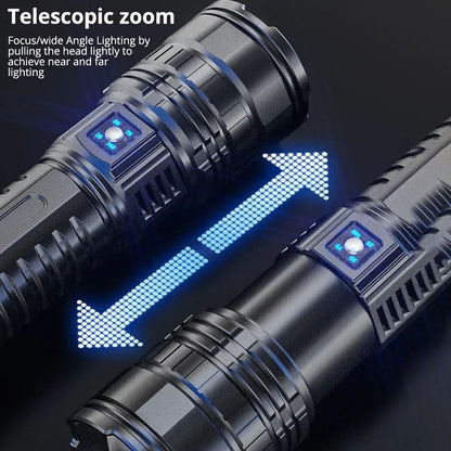 Ultra Bright Torch Built-in Battery Flash Light Emergency Spotlights 5km 1500W Most Powerful Led Flashlights Tactical