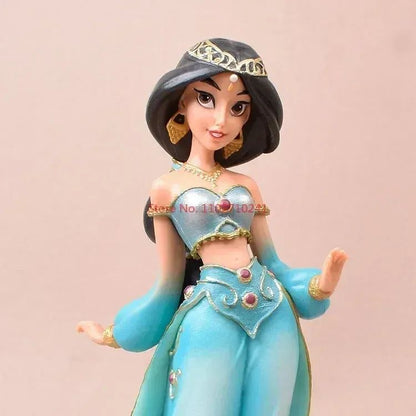 2025 20cm Disney Personagem Frozen Elsa Anna Branca de Neve Rapunzel Boneco de Resina Anime Decoração Modelo Coleção Menina Brinquedos Presente Infantil