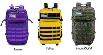 Mochila Tática 45L Grande Capacidade Mochila Militar 3 Dias Fitness Caminhada Bolsa de Acampamento Equipamentos de Caminhada Mochilas