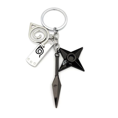 Anime Naruto Chaveiro Brinquedo Kunai Shuriken Konoha Ninja Carro Mochila Xiao Organização Nuvem Vermelha Chaveiro Acessórios Presente