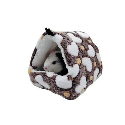 Ninho de Hamster Bolsa de Mel Esquilo Ramo de Flor Brilhante Porquinho-da-índia Porco-da-holanda Gato Longo Suprimentos de Aquecimento de Inverno para Animais de Estimação Gaiolas de Algodão