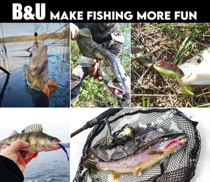 Iscas Artificiais Flutuantes B&U Minnow para Pesca em Água Salgada, Iscas Duras Crankbait para Corrico, Wobblers, Isca Artificial para Truta para Robalo