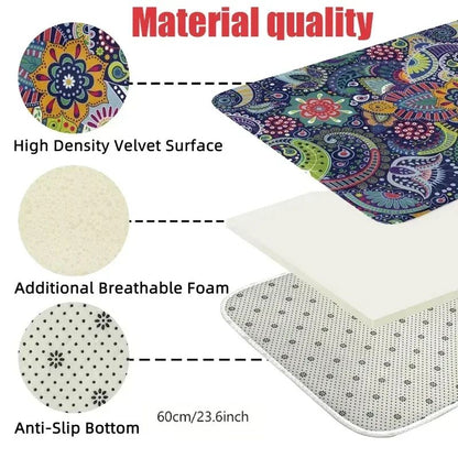 MINISO Disney Cartoon Carpet Stitch Pattern Non Slip Rugs for Kids Bedroom Bedside Home Decor Baby Crawling Floor Mats Washable