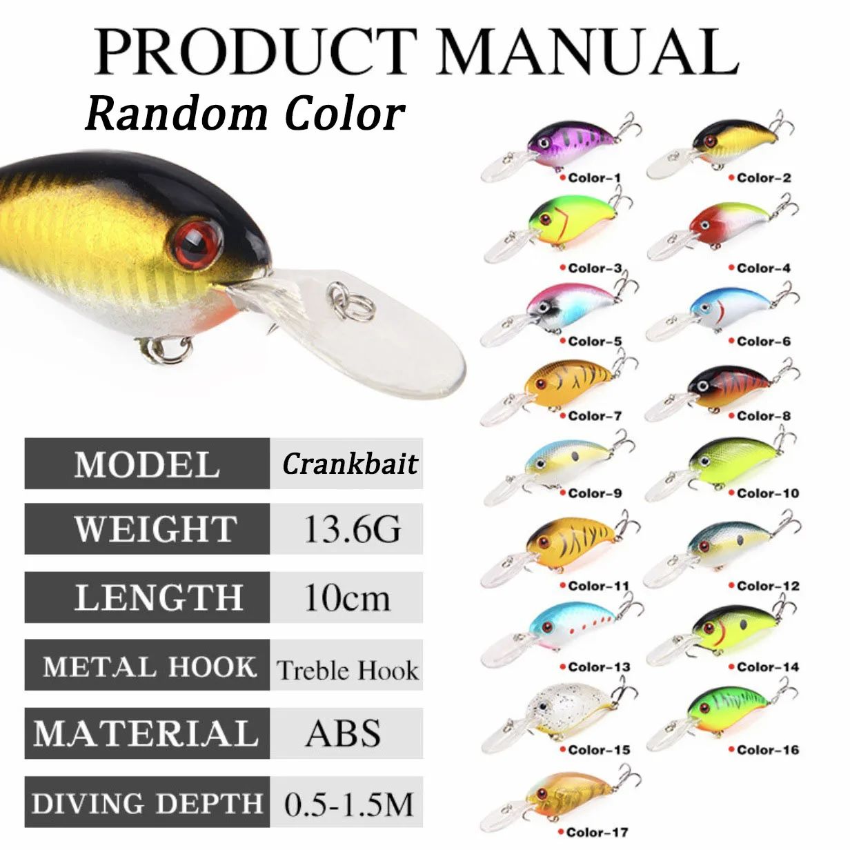 3/5/10 Peças Iscas de Pesca de Cores Mistas Crankbaits Conjunto Minnow Isca Lote Wobbler Baixo Swimbait Mar Natação Isca Dura Pesca