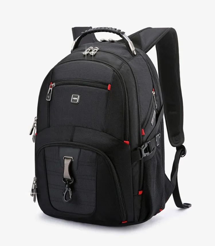 2025 Swiss-Multifunctional bags Durable 17 Inch Laptop Backpack, Travel Bag,College Bookbag,USB Charging Port,Water Resistant